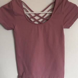 Mauve Crop Top